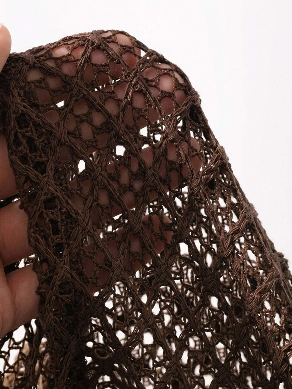 Solid Cami Top & Open Knit Top Lounge Sets For Women