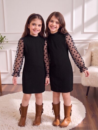 SHEIN Young Girls Dresses