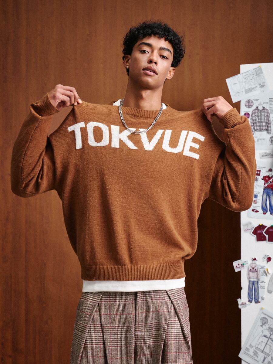 TOKVUE Men Sweaters - Brown - View 1
