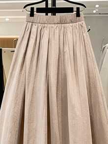 Franclia Women Skirts - Khaki - View 4