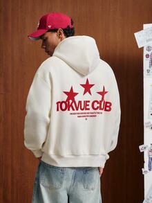 TOKVUE 男士連帽衫 - 白色 - 查看 2