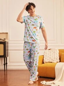 Provexi Provexi 男士家居服套裝 - 淺藍色 - 查看 3