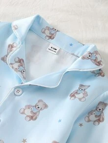 SHEIN Baby Boys Pajamas - Blue - View 5