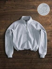 SWAVVY Men Sweatshirts - Light Grey - View 1