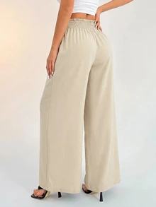 SHEIN PETITE Women Pants - Apricot - View 2