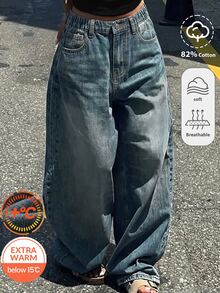 青少年女孩牛仔褲 - 藍色 - 查看 1