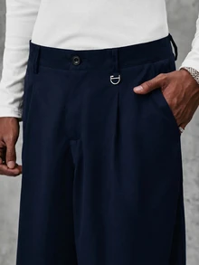 STYNVO Pantalones para hombre - Azul Marino - Ver 3
