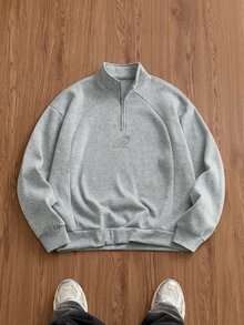 SWAVVY Men Sweatshirts - Light Grey - View 5