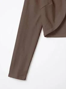SHEIN EZwear 女式輕質夾克 - 卡其色 - 查看 3