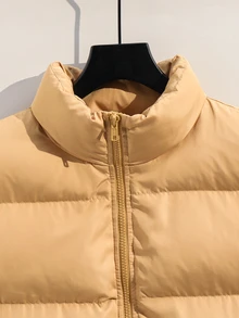 SHEIN Teen Boys Winter Coats - Khaki - View 4