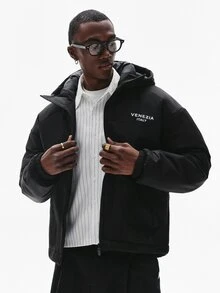 STYNVO Men Winter Coats - Black - View 4