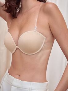 Bralution Women Strapless Bras - Apricot - View 2