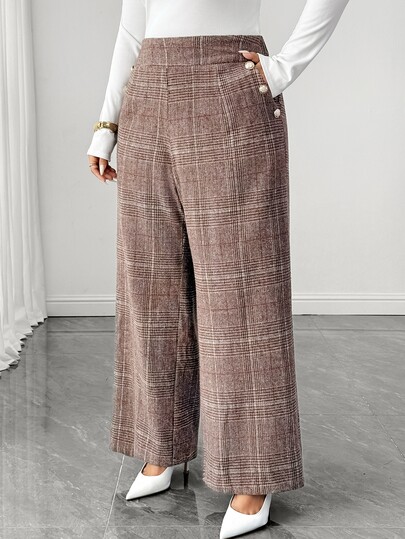 Elenzga Pantalons grandes tailles