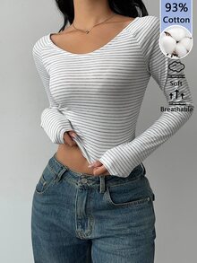 SHEIN BASICS 女士T恤 - 彩色 - 查看 5