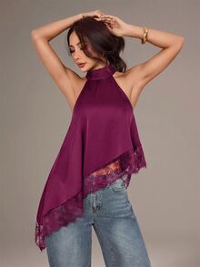 SHEIN PETITE 女士上衣 - 紫羅蘭色 - 查看 4