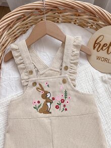 SHEIN Newborn Baby Jumpsuits - Beige - View 5