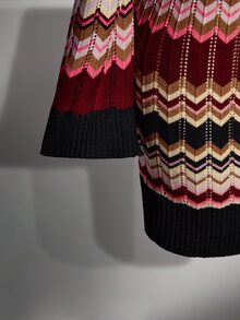 SHEIN ICON Women's Plus Size Colorful Striped Off-Shoulder Sweater Dress - Multicolor - View 5