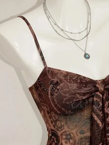 SHEIN ICON 女士背心 - 棕色 - 查看 12