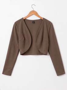 SHEIN EZwear 女式輕質夾克 - 卡其色 - 查看 1