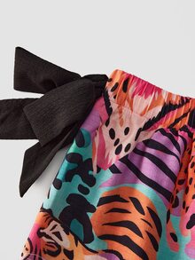 Chillnights Tiger & Floral Print Sleep Pants - Multicolor - View 4