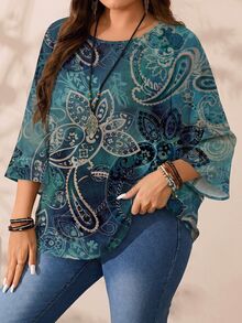 EMERY ROSE Bluse taglie forti - Multicolore - Visualizzare 5