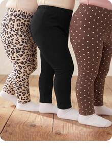 SHEIN 3PCS Baby Girls Bottoms - Multicolor - View 1