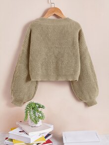 SHEIN Essnce 大碼開衫 - 卡其色 - 查看 2