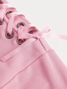 SHEIN Girlism Tween Girls Autumn Sweatshirts Kids - Pink - View 3