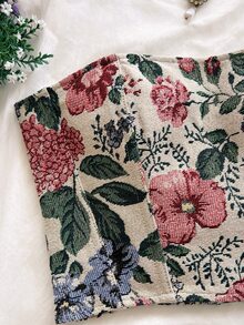 Soleia Atasan Tube Crop Motif Bunga - MultiWarna - View 6