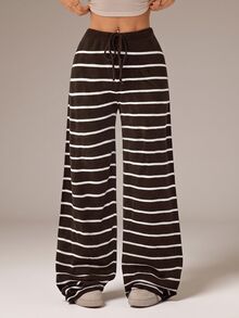 SHEIN Tall 女士毛衣褲子 - 棕色 - 查看 7