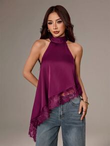 SHEIN PETITE 女士上衣 - 紫羅蘭色 - 查看 3