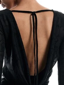 LYSMO Women T-Shirts - Black - View 3