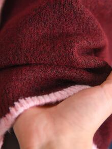 CosyJoli Sweater Ukuran Besar Formal Kantor Merah Marun Musim Gugur Kasual Lembut Bentuk Musim Dingin - MultiWarna - View 7