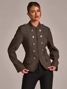 SHEIN BAE Women Coats - MultiWarna - View 6