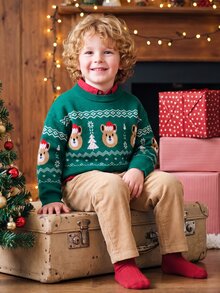 PrepCrw Young Boys Sweaters - Dark Green - View 8