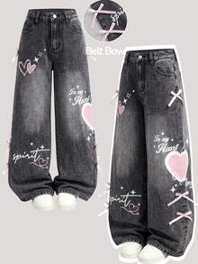 Tween Girls Jeans - Black - View 5