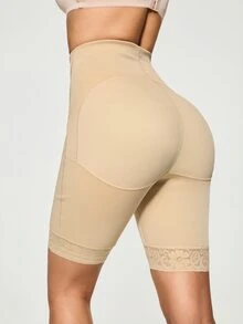 SHAPORA 1pc Women's Lace Patchwork Shaping Bottom - Apricot - View 2