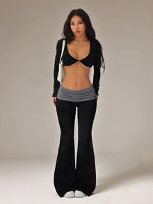 SHEIN PETITE 女士長褲 - 彩色 - 查看 4