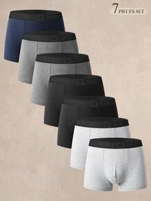 EverLounge Herrars enkla och bekväma boxerkalsonger (7-pack) - Multifärgad - Visa 1