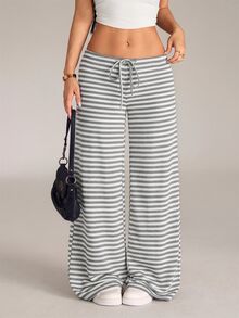 SHEIN PETITE Women Pants - Dark Grey - View 2