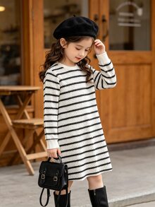 Elladie kids Young Girls Dresses - Black and White - View 11