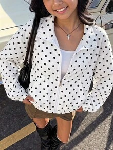 SHEIN 女童（大）夾克 - 白色 - 查看 1