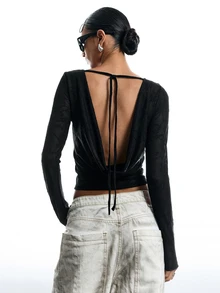 LYSMO Women T-Shirts - Black - View 7