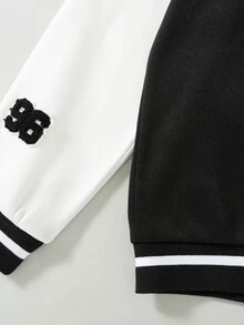 SHEIN Tween Boys Jackets - Black - View 5