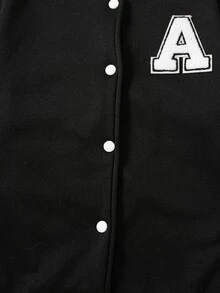 SHEIN Tween Boys Jackets - Black - View 6