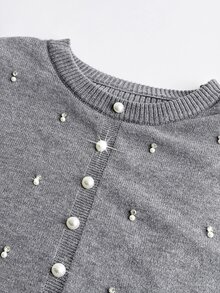 Elenzga Plus Size Sweaters - Grey - View 7