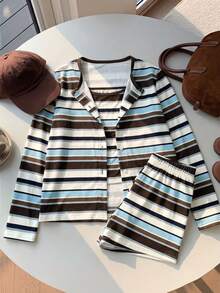 Tween Girls Outerwear Co-Ords - Brown - View 9