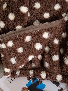 SHEIN Tween Girls Jackets - Brown - View 7
