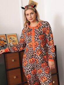 Chillnights Plus Size Sleep Jumpsuits - MultiWarna - View 4