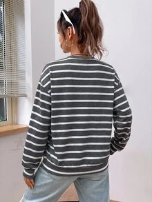 SHEIN EZwear 女士衛衣和連帽衫 - 深灰色 - 查看 2